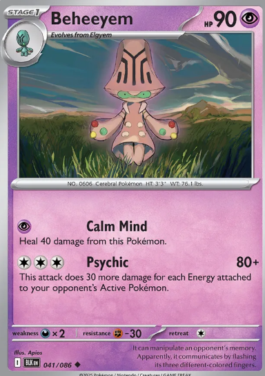 #041 Beheeyem Black Bolt