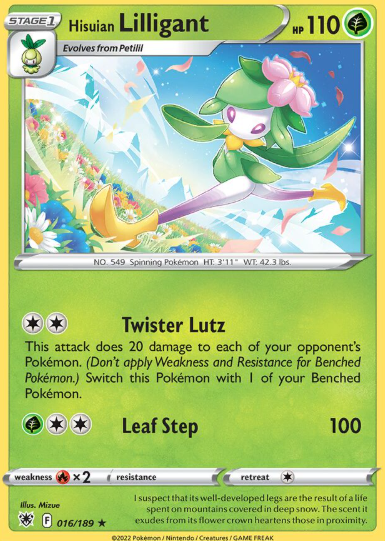 #016 Hisuian Lilligant Sword & Shield  Astral Radiance