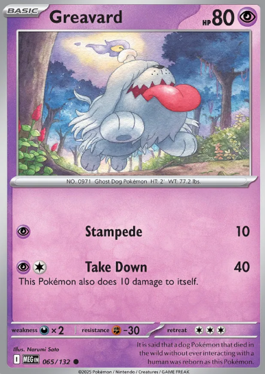 #065 Greavard Mega Evolution