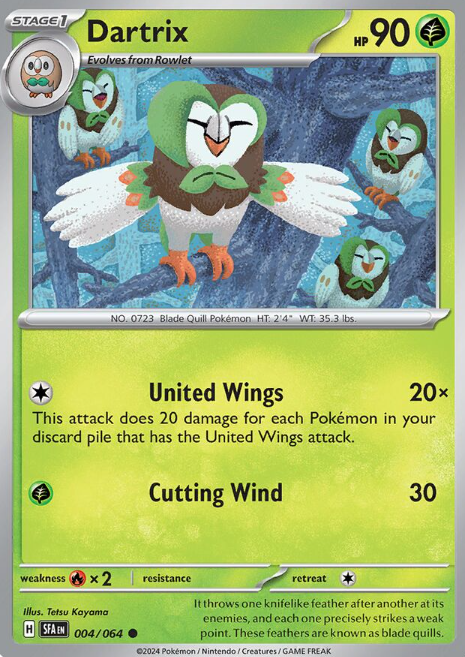 #004 Dartrix Shrouded Fable