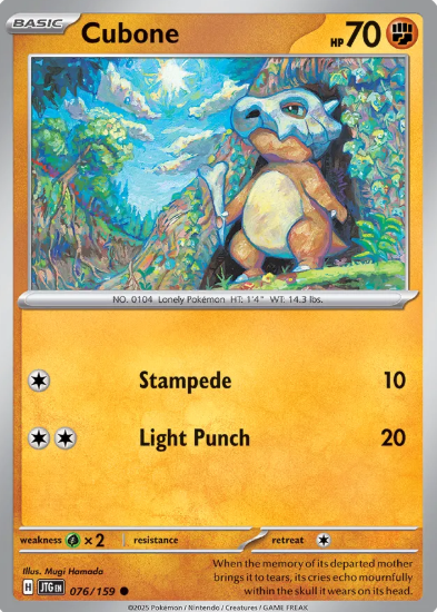 #076 Cubone Journey Together