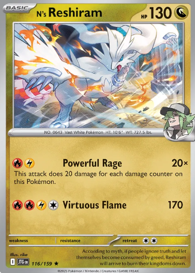 #116 N's Reshiram Journey Together