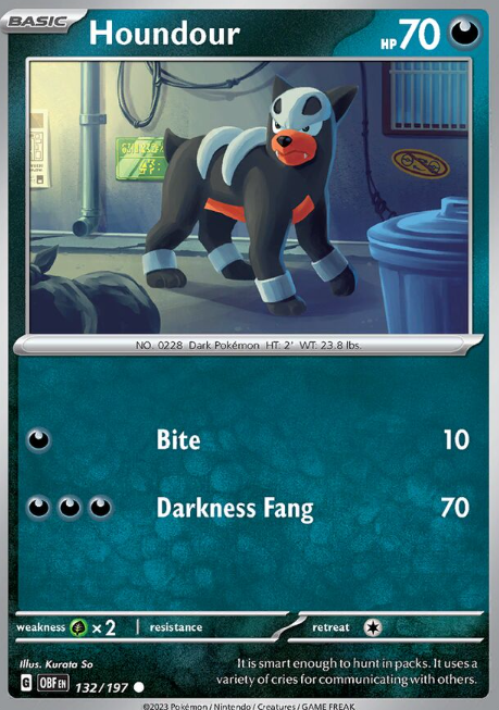 #132 Houndour Obsidian Flames
