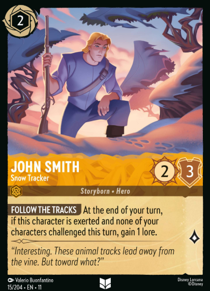 #015 John Smith - Disney Lorcana Winterspell