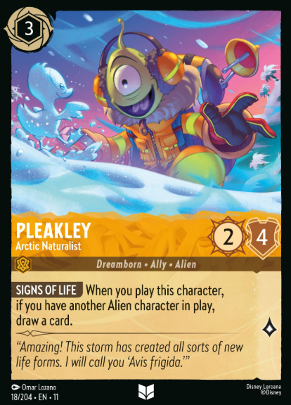 #018 Pleakley - Disney Lorcana Winterspell