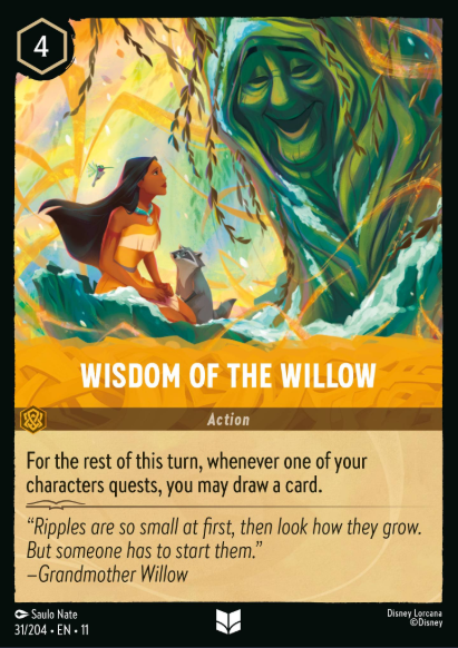 #031 Wisdom of the Willow - Disney Lorcana Winterspell