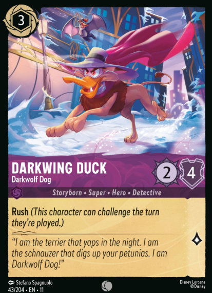 #043 Darkwing Duck - Disney Lorcana Winterspell