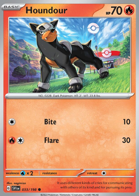 #033 Houndour Scarlet & Violet