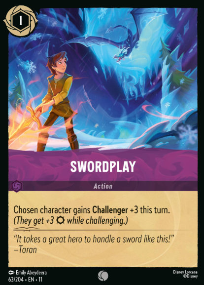 #063 Swordplay - Disney Lorcana Winterspell