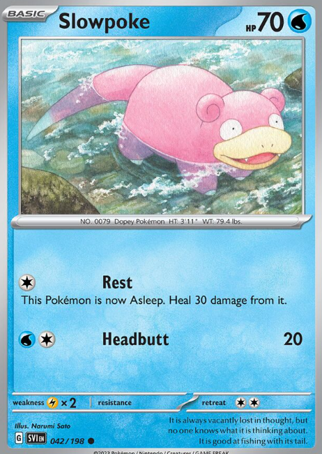 #042 Slowpoke Scarlet & Violet