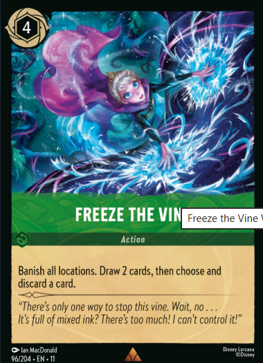 #096 Freeze the Vine - Disney Lorcana Winterspell