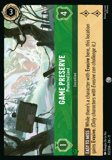 #102 Game Preserve - Disney Lorcana Winterspell