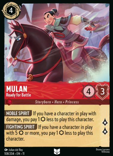 #108 Mulan - Disney Lorcana Winterspell