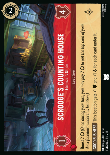 #134 Scrooge's Counting House - Disney Lorcana Winterspell