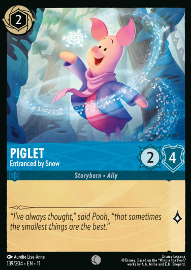 #139 Piglet - Disney Lorcana Winterspell