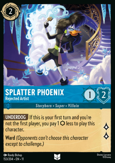 #153 Splatter Phoenix - Disney Lorcana Winterspell