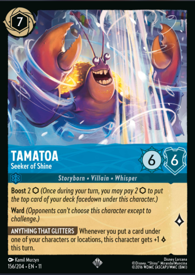 #156 Tamatoa - Disney Lorcana Winterspell