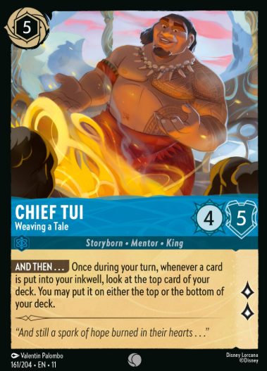 #161 Chief Tui - Disney Lorcana Winterspell