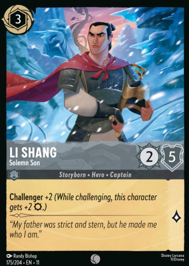 #175 Li Shang - Disney Lorcana Winterspell