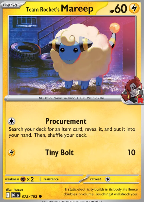 #072 Team Rockets Mareep Destined Rivals