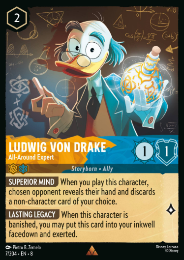 #007 Ludwig Von Drake - Disney Lorcana Reign of Jafar