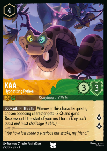 #021 Kaa - Disney Lorcana Reign of Jafar
