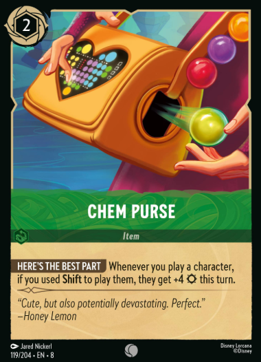 #119 Chem Purse - Disney Lorcana Reign of Jafar