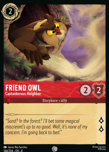 #144 Friend Owl - Disney Lorcana Reign of Jafar