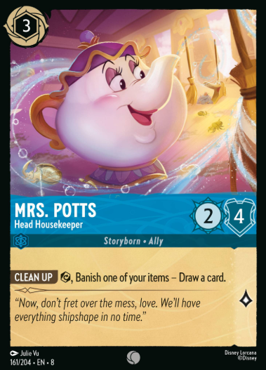 #161 Mrs. Potts - Disney Lorcana Reign of Jafar