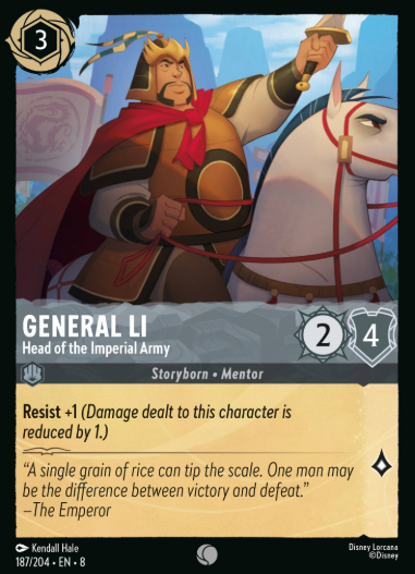 #187 General Li- Disney Lorcana Reign of Jafar