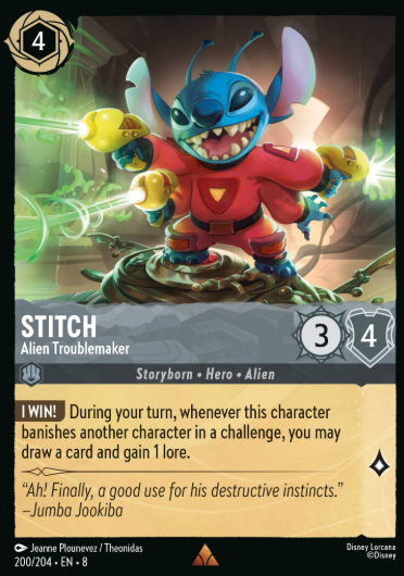 #200 Stitch - Disney Lorcana Reign of Jafar