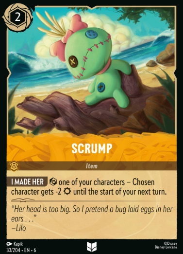 #032 Scrump - Disney Lorcana Azurite Sea