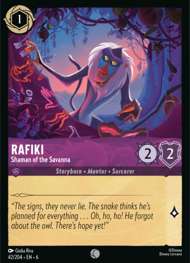 #042 Rafiki - Disney Lorcana Azurite Sea