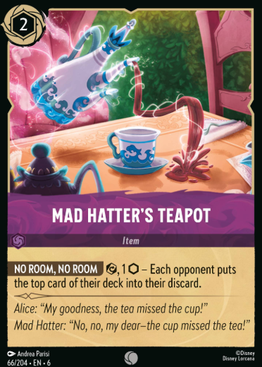 #066 Mad Hatter's Teaparty - Disney Lorcana Azurite Sea