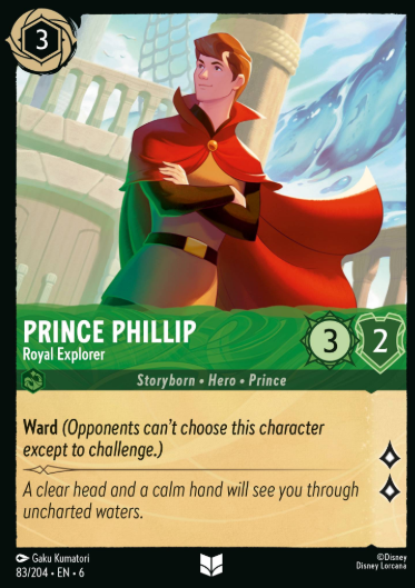 #083 Prince Phillip - Disney Lorcana Azurite Sea
