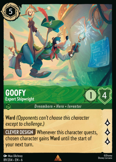 #089 Goofy - Disney Lorcana Azurite Sea