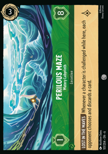 #101 Perilous Maze - Disney Lorcana Azurite Sea