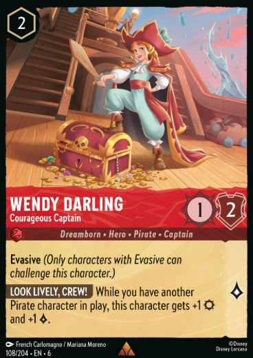 #108 Wendy Darling - Disney Lorcana Azurite Sea