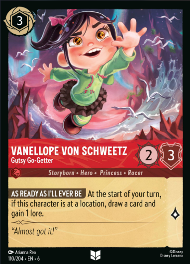 #110 Vanellope Von Schweetz - Disney Lorcana Azurite Sea