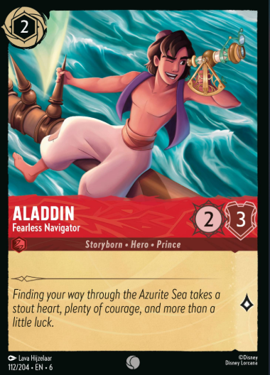 #112 Aladdin - Disney Lorcana Azurite Sea