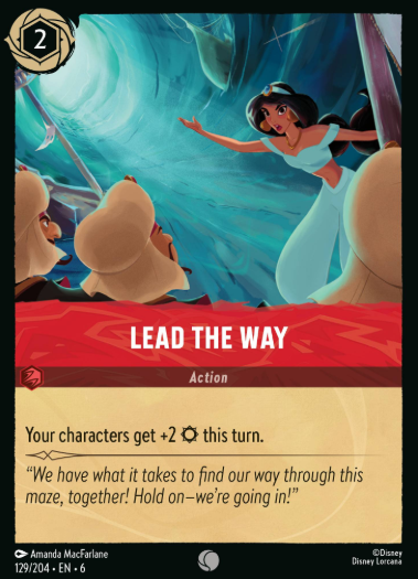 #129 Lead the Way - Disney Lorcana Azurite Sea