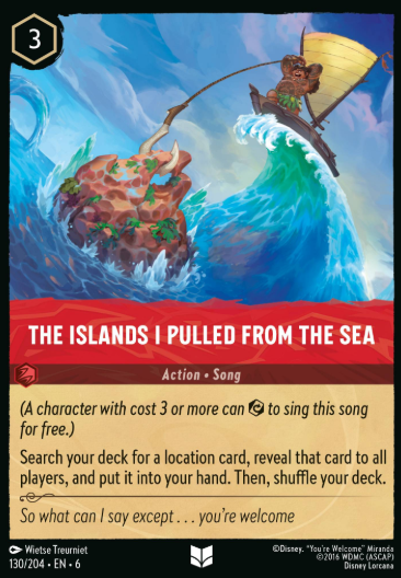 #130 The Islands I Pulled From the Sea - Disney Lorcana Azurite Sea