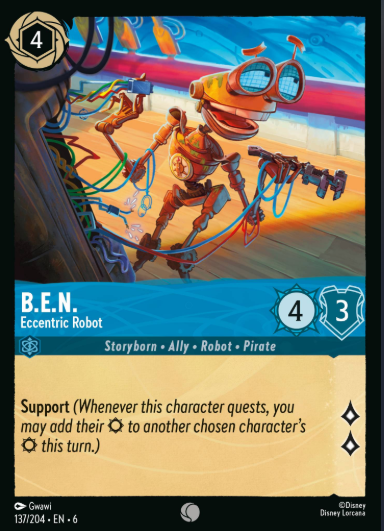 #137 B.E.N - Disney Lorcana Azurite Sea