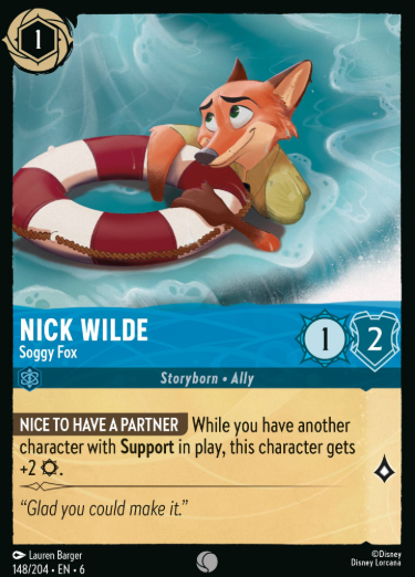 #148 Nick Wilde - Disney Lorcana Azurite Sea