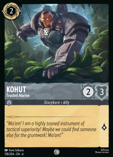 #178 Kohut - Disney Lorcana Azurite Sea