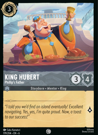 #179 King Hubert - Disney Lorcana Azurite Sea