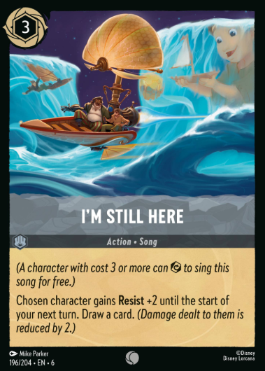 #196 I'm Still Here - Disney Lorcana Azurite Sea