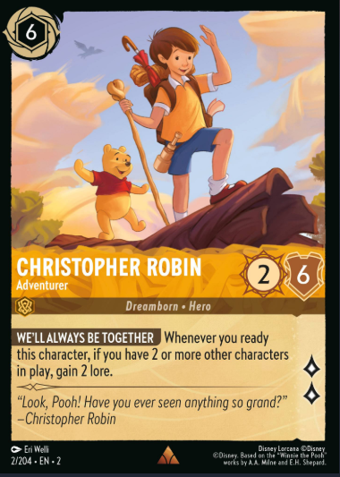 #002 Christopher Robin - Disney Lorcana Rise of the Floodborn