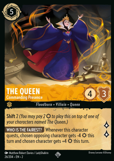 #026 The Queen - Disney Lorcana Rise of the Floodborn