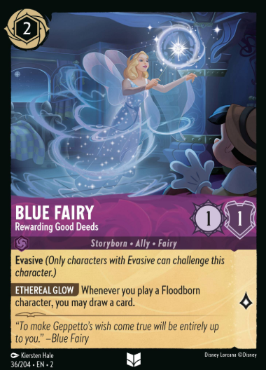 #036 Blue Fairy - Disney Lorcana Rise of the Floodborn